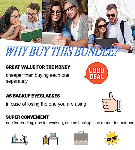 Image of 4 PACKS Blue Light Blocking Reading Glasses Women 1.0 1.25 1.5 1.75 2.0 2.25 2.5 2.75 3.0 3.5 4.0 5.0 6.0