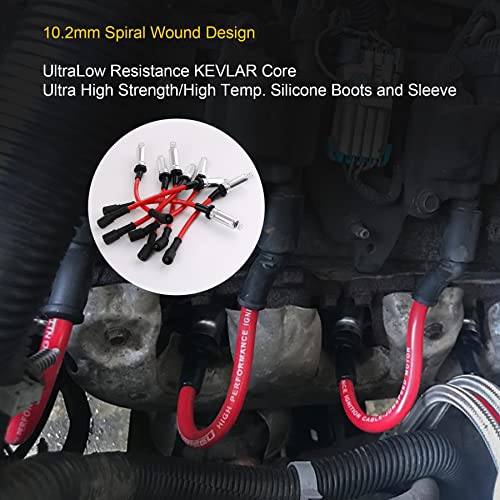 JDMSPEED 10.2mm Spark Plug Wire Set for Chevy & GMC V8 - Image 4