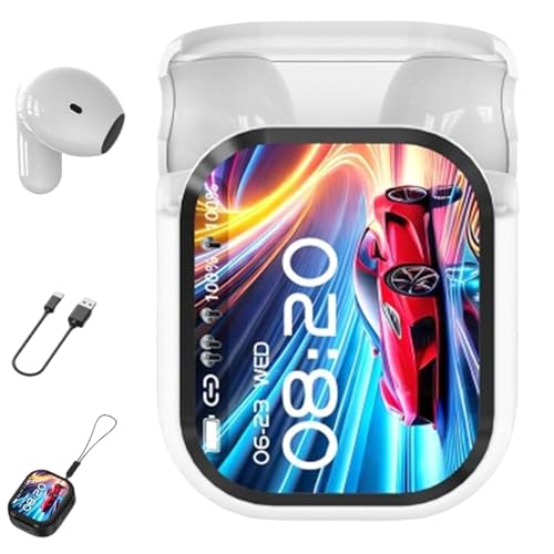 Ne20 Earbuds NE20 cuffie Ne20Translation con 140 Language AI Translator Real Time 48 Hours batteria LCD Touchscreen Noise per Travel Business Learning wireless bianco
