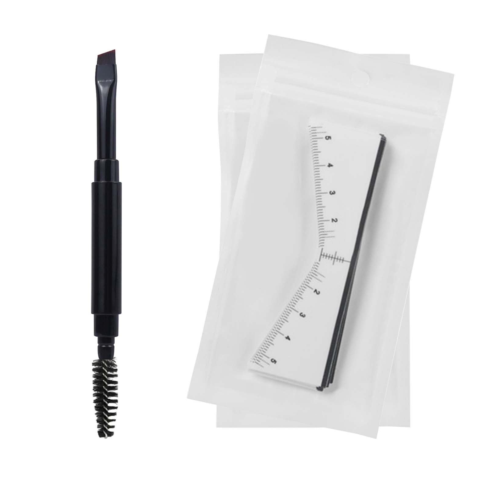 50PCS Eyebrow Stencil Kit with Dual-Ended Brush - Professional Brow Shaping Tools for Precise Makeup Application