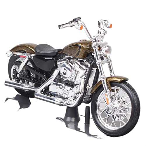Sportster XL1200V dore miniature de collection 1/18 finition chrome haut de gamme