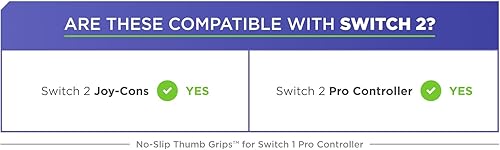 Miniatura 6 de KontrolFreek No-Slip Thumb Grips for Nintendo Switch Pro and Switch 2 Controller 4-Pack Red & Black