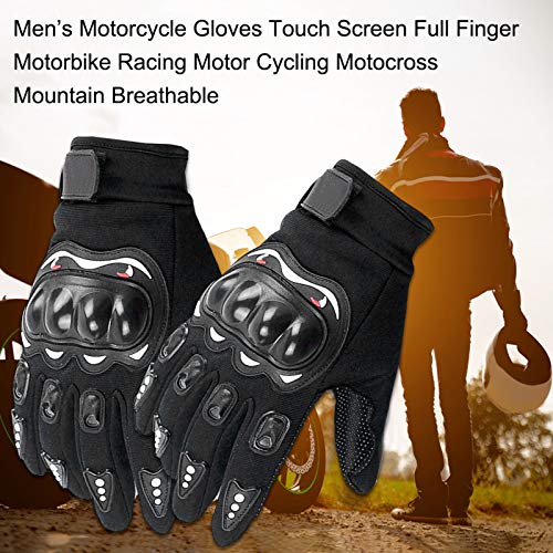 Zwbfu de motocicleta masculinas com tela sensível ao toque de ciclismo de dedo completo quentes para