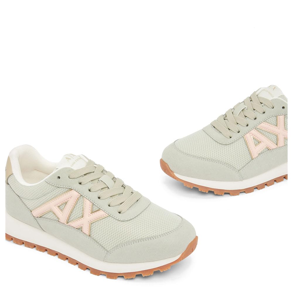 Armani Exchange Scarpe Donna Sneaker Bassa Low Cut Multi/Grigio XW2150 (Grigio, Sistema Taglie Calzature EU, Adulto, Numero, Media, 37)