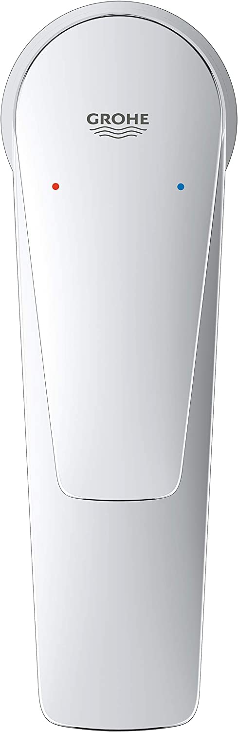 Grohe Start Edge QuickFix- Grifo de lavabo monomando XL (caño alto, vaciador push-open, menor consumo de agua con caudal 3,5 l/min, instalación rápida, altura 304mm), cromo, 23777001