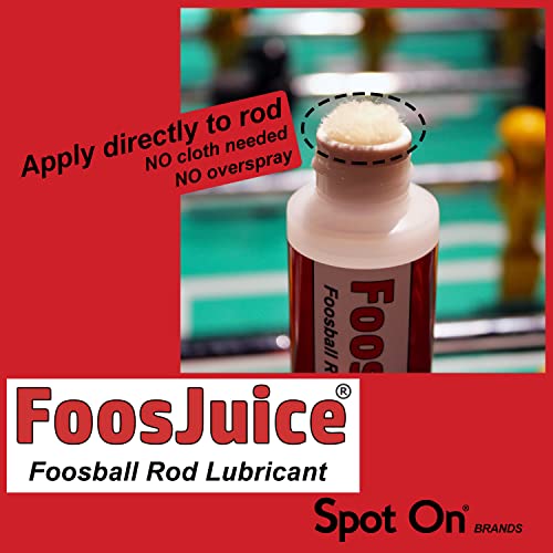 Foosjuice® 100% Silicone Foosball Rod Lubricant With Dauber Top Applicator - The Clean And Easy To Use Lube #TOP3