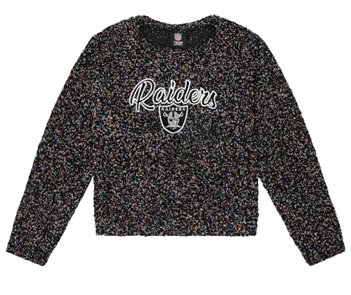 FOCO NFL Womens Comfy Sweater Sweatshirt (US Alpha X-Large Regular Regular Las Vegas Raiders)