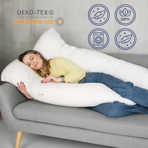 MKS. Cojín ortopédico de primera calidad, para dormir de lado, para dormir de lado, 100 x 150 cm