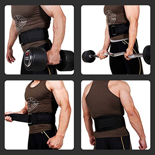 Holiday Sale - Ritfit Weight Lifting Belt - Great For Squats, Lunges, Deadlift, Thrusters - Men And Women - 6 Inch Black - Firm & Comfortable Lumbar Support With Back Injury Protection #TOP5