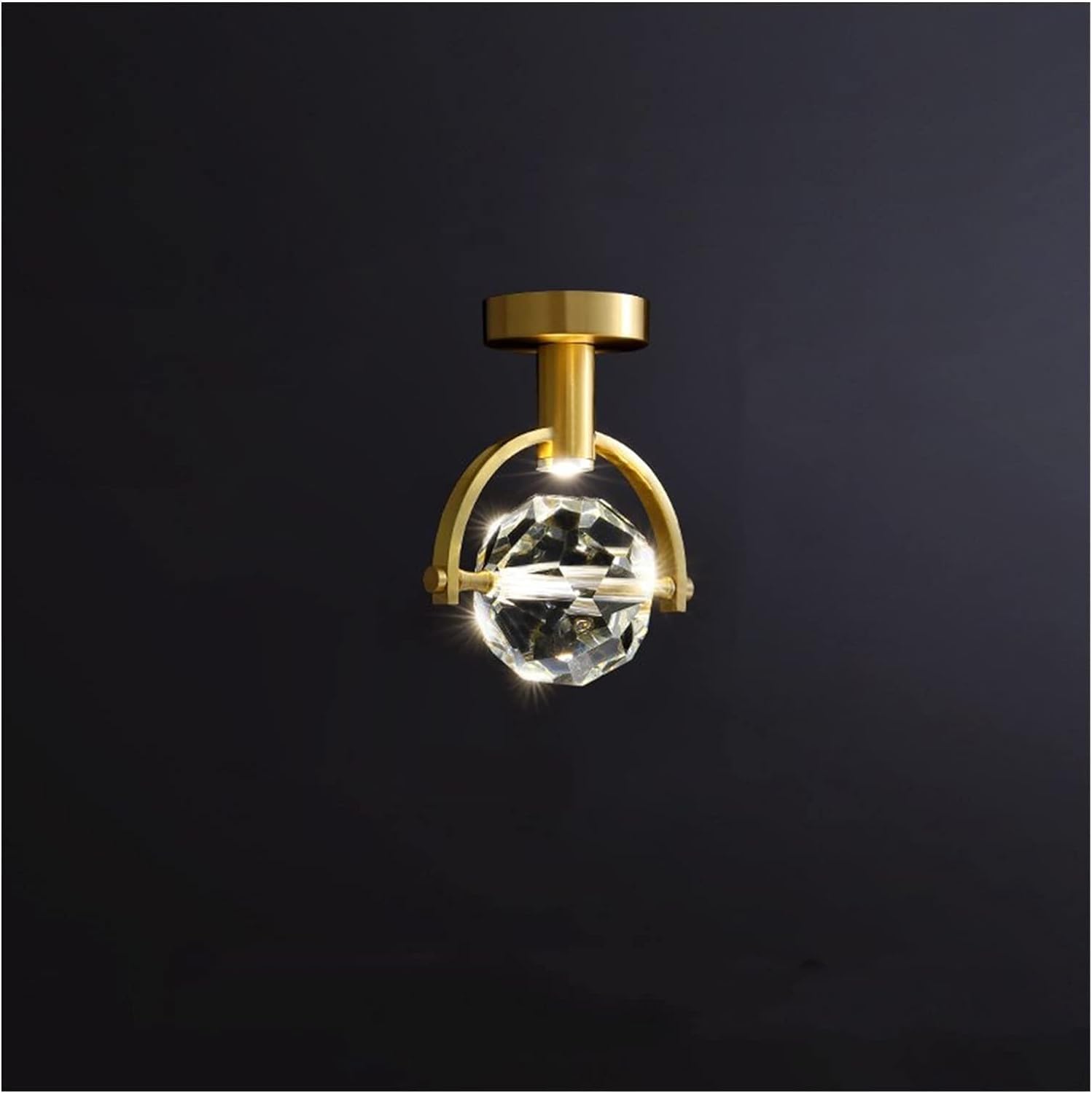 FZQSXAZU Modern Crystal Ceiling Lights LED Pendant Lamp Compatible with Living Room Bedroom Cloakroom Corridor Indoor Light Fixtures,Chandelier