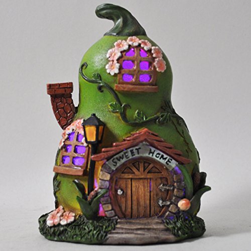 Fairy Garden UK Pera House - Luz LED para interior (funciona con pilas, 12 cm)