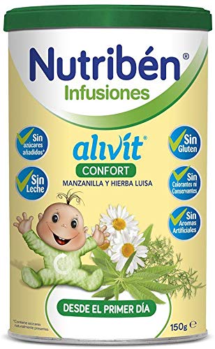Nutribén Infusiones Alivit Confort Manzanilla y Hierba Luisa, 150 g