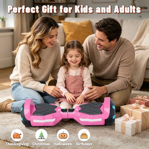 Image of SIMATE Scooter, Bluetooth Speakers and LED Light-Up Wheels, APP Control, Dual 250W Motors, 8.5 mph Max Speed & 8.5 Miles Max Range, Gifts for Kids Adults Girls Boys