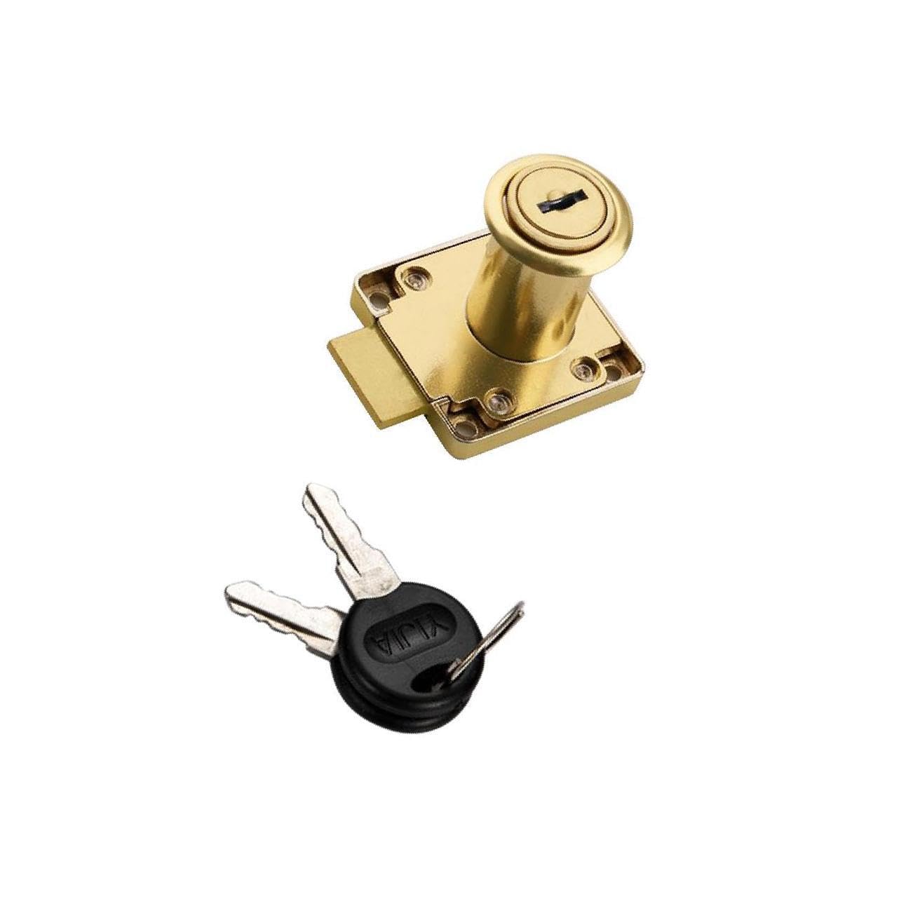 Mophrati Gold 32Mm Secure Office Desk Drawer Locker Cupboard Closet Lock Cam Square,