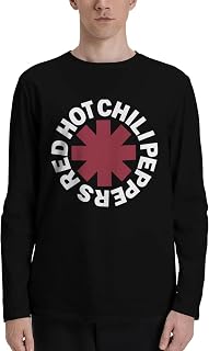 YOUSAI Red Hot Chili Peppers Men's Long-Sleeve T-Shirts Loose Quick Dry Fit