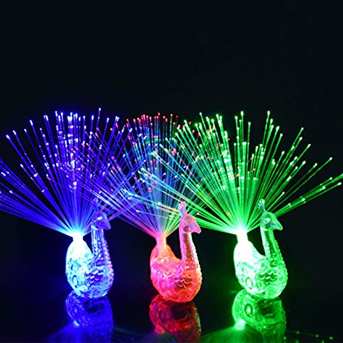 Preisvergleich Produktbild yuandp Bunte led leuchten Ringe pfau Finger licht Party Gadgets Kinder intelligentes Spielzeug für Party Geschenk Farbe zufällig