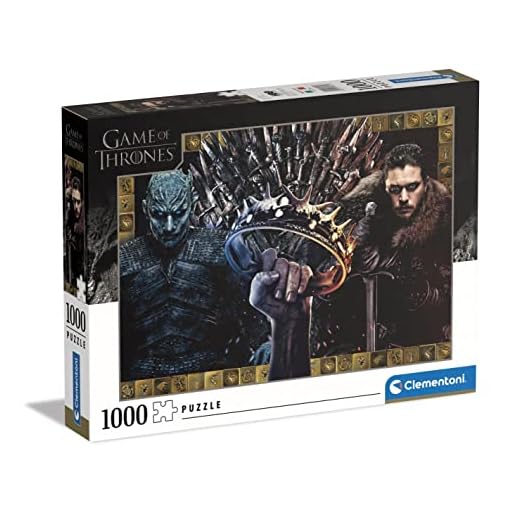 Clementoni - Puzzle 1000 Piezas Juego de Tronos, Puzzle Adulto Game of Thrones, Puzzle Personajes Series(39652)