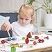 Wooden Cutting Cooking Food Sets, Pretend Play Kitchen Kits Toy, Magnetic Wood Vegetables Fruits, Early Development, Learning, Birthday Gifts for Ages 2, 3, 4, 5 Year Olds Toddlers, Boys, Girls, Kids