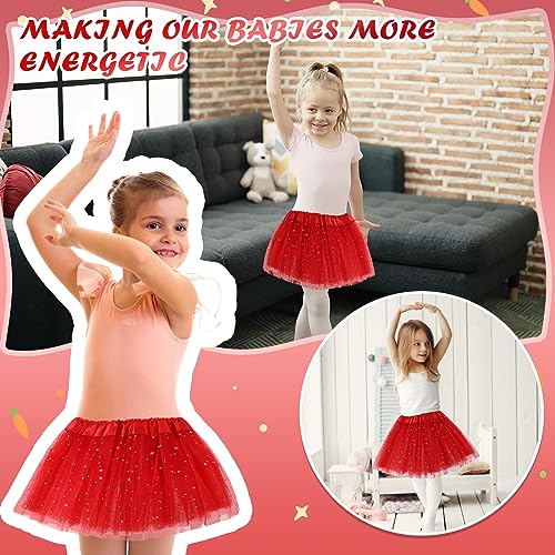 Yolev Girls Tutu Skirt with Stars Sequin, Little Girls Tutu Skirt Kid Party Princess Dance Tutu Princess Dress Ballet Skirt4