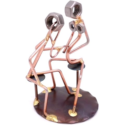 Obstetrician Collectible Handmade Metal Art Figurine, Desk Accessories, Trophy, Bos...