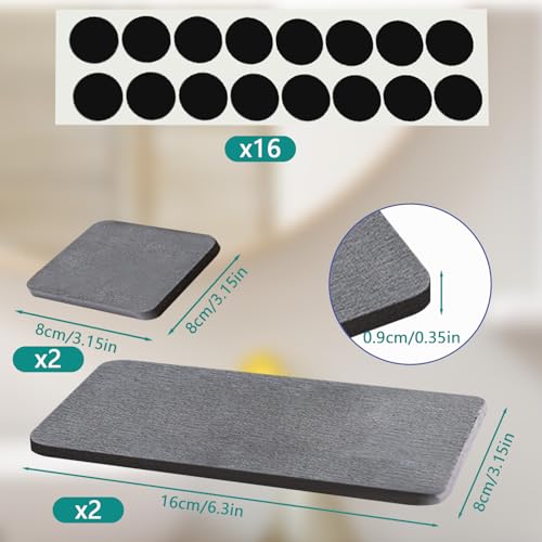 4 Stück Wasserabsorbierendes Steintablett für Spüle, Kieselgur Untersetzer, Sofort Schnell Trockenmatte für die Küchentheke, rutschfeste Diatomit Mundwasserbecher-Untersetzer für Schwämme, Bürsten 3