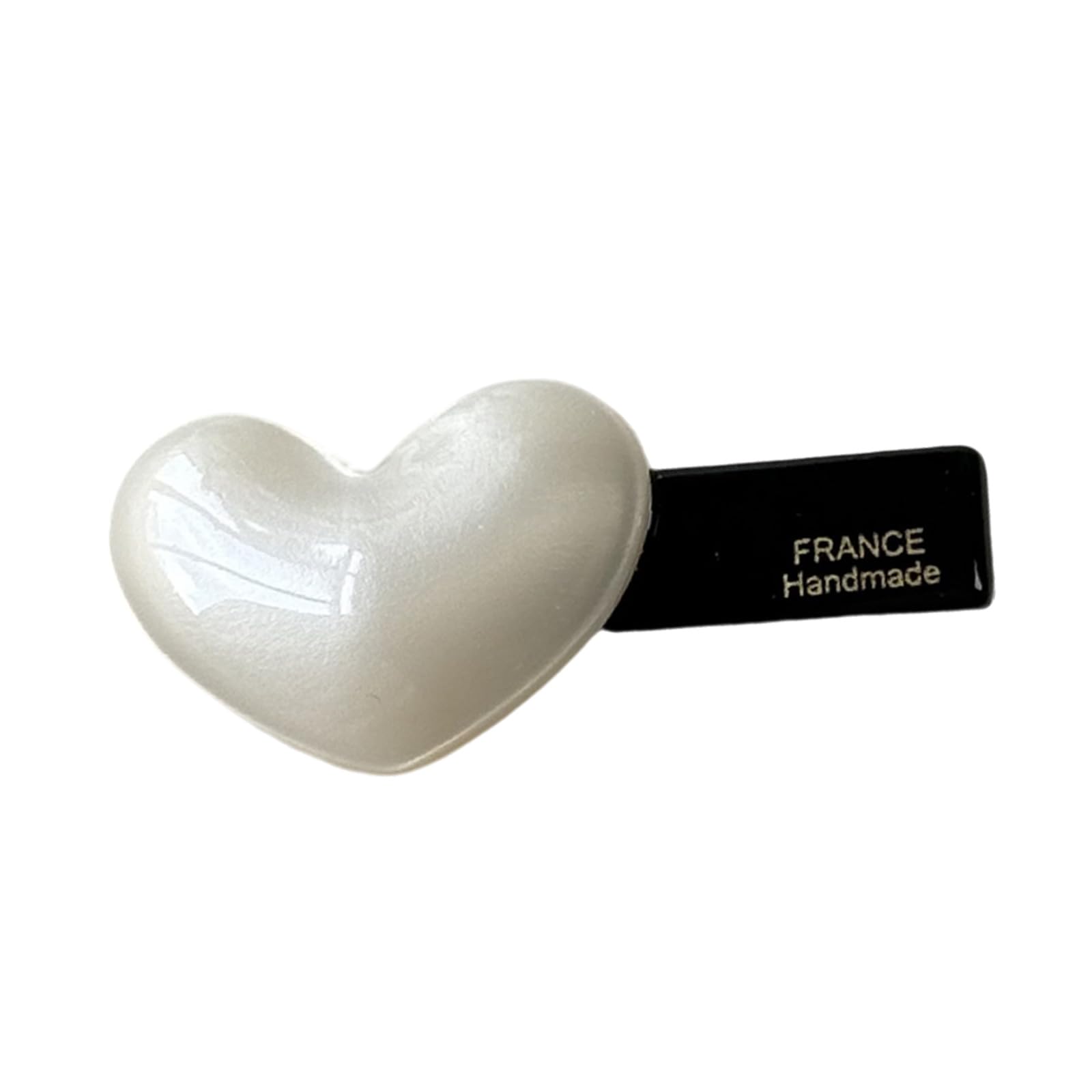 YUXITA Sweet Acetate Love Heart Side Hair Clip Strong Hold For Women Everyday Styling And Special Occasion