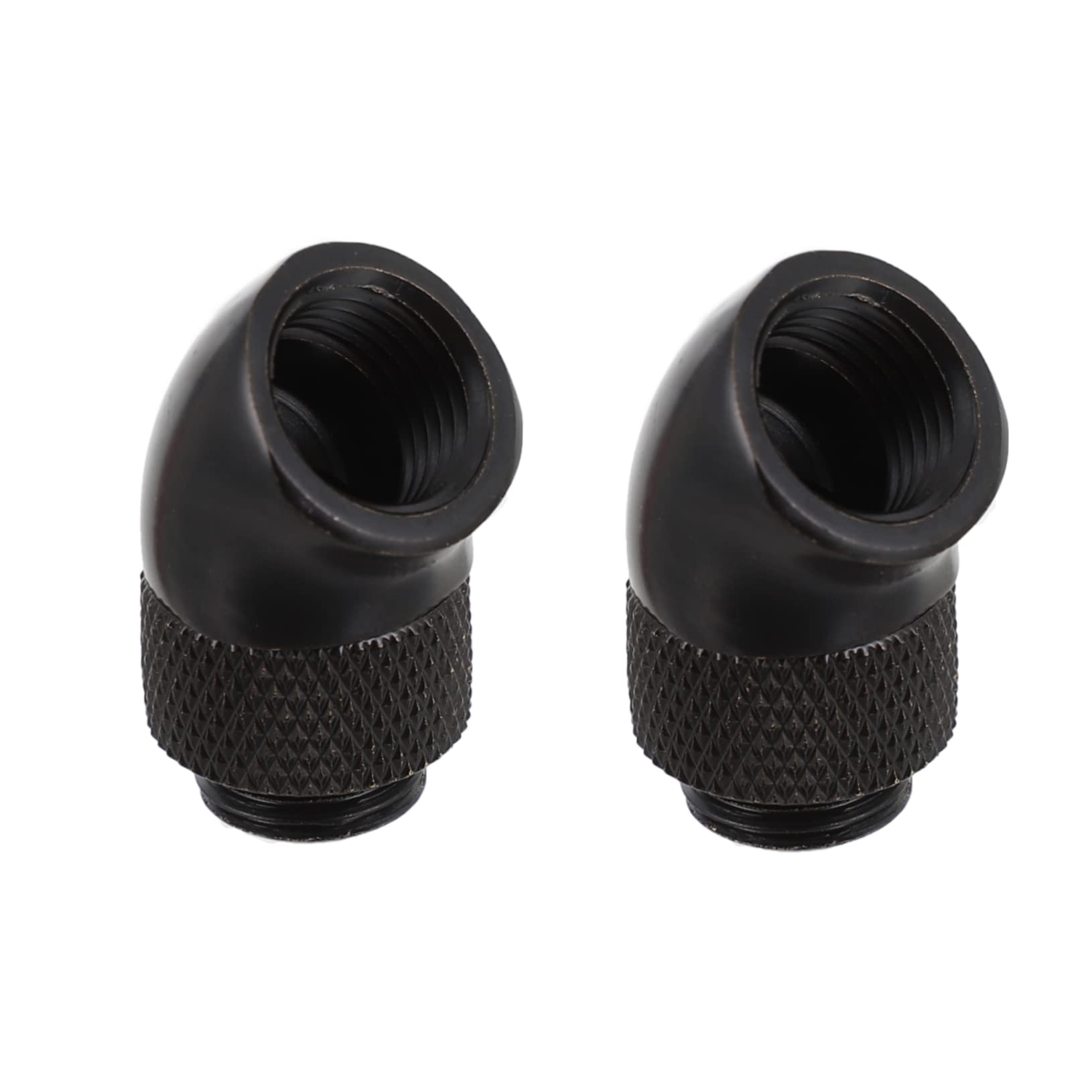 OSOLADY 2Pcs Rotary Extender for Water Cooling System Durable Plated Water Cooling Adapter Easy to Install Reliable Performance