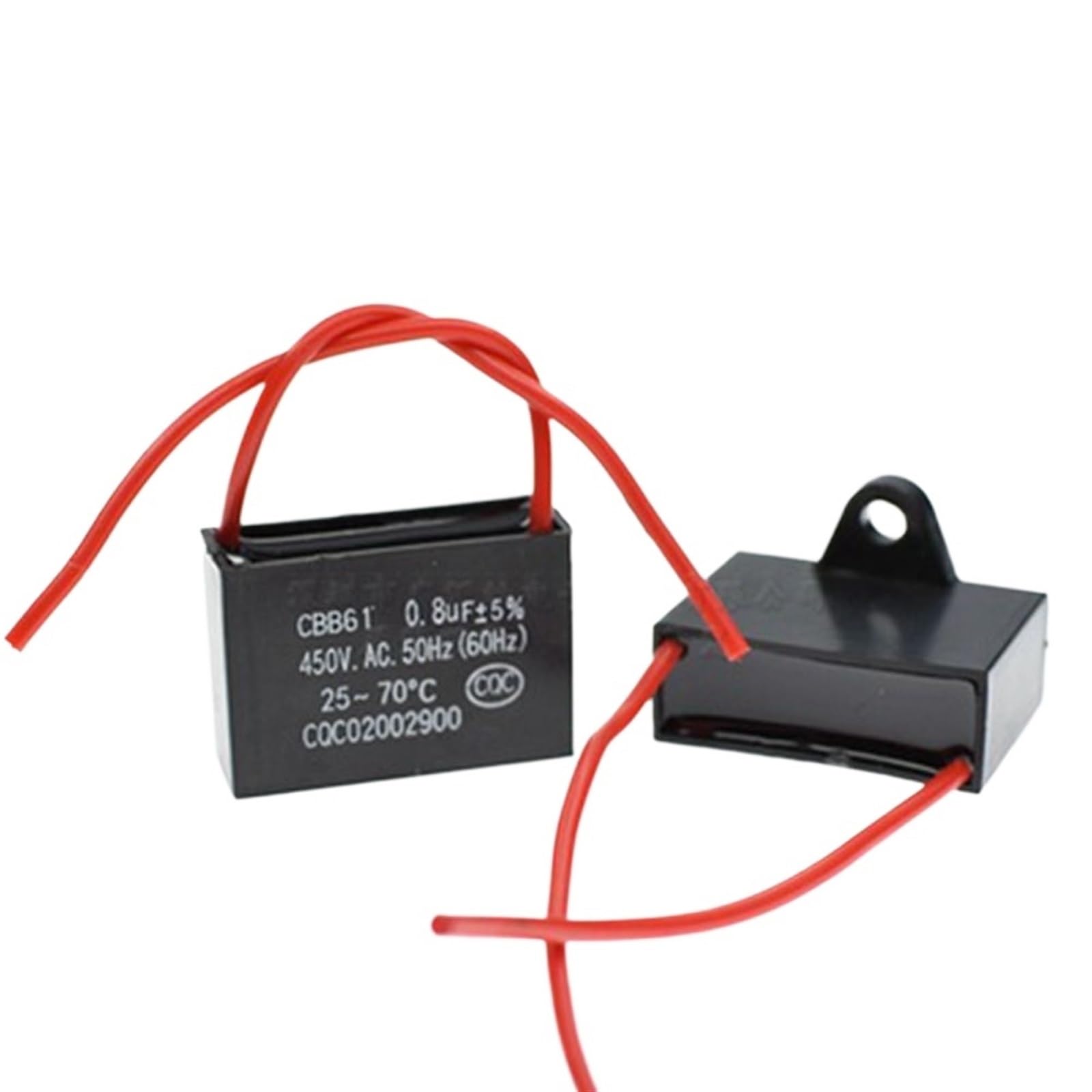 DollaTek 2Pcs CBB61 1uF 450V AC 50/60Hz Condensatore Del Motore Del Ventilatore Del Condizionatore D'Aria - Foto 2