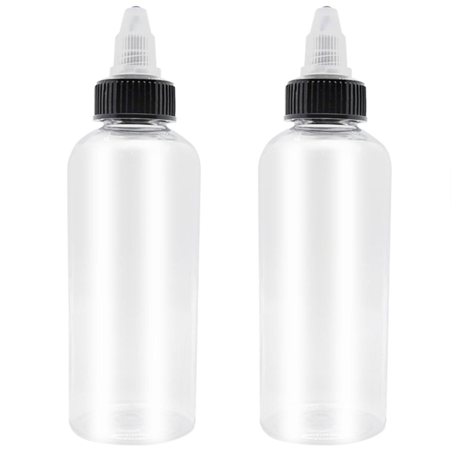 2 Pcs 16oz Dispensing Bottles, Plastic Squeeze Bottles with Twist Top Cap