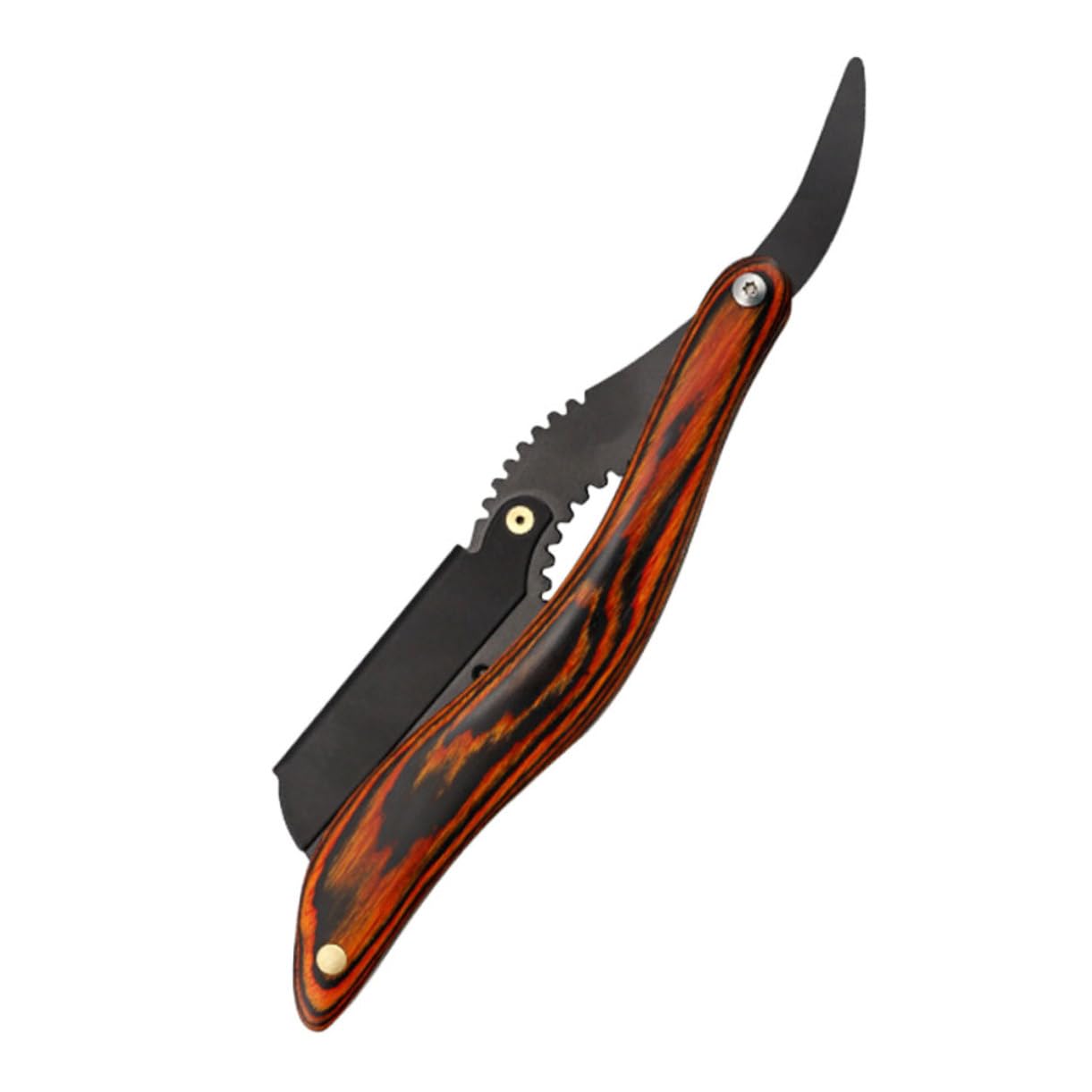 NOLITOY Wooden Razor Beard Trimmer Beard Comb Mens Grooming Blade Razor Wooden Handle