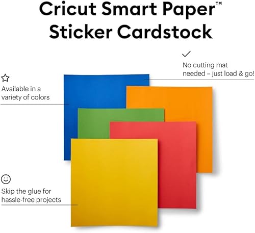 Miniatura 8 de Cricut Smart Paper - Cartulina adhesiva  10 hojas  13.0in x 13.0in  Negro