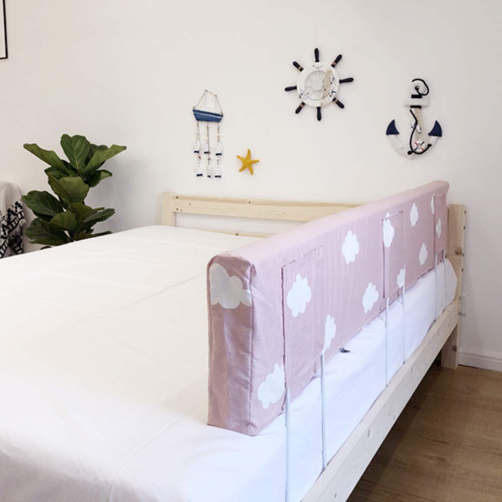 Paracolpi per sponda Letto, 1 Confezione, sponda Letto Lavabile in Memory Foam, Morbida per Bambini, Rossa, 180 cm * 30 cm