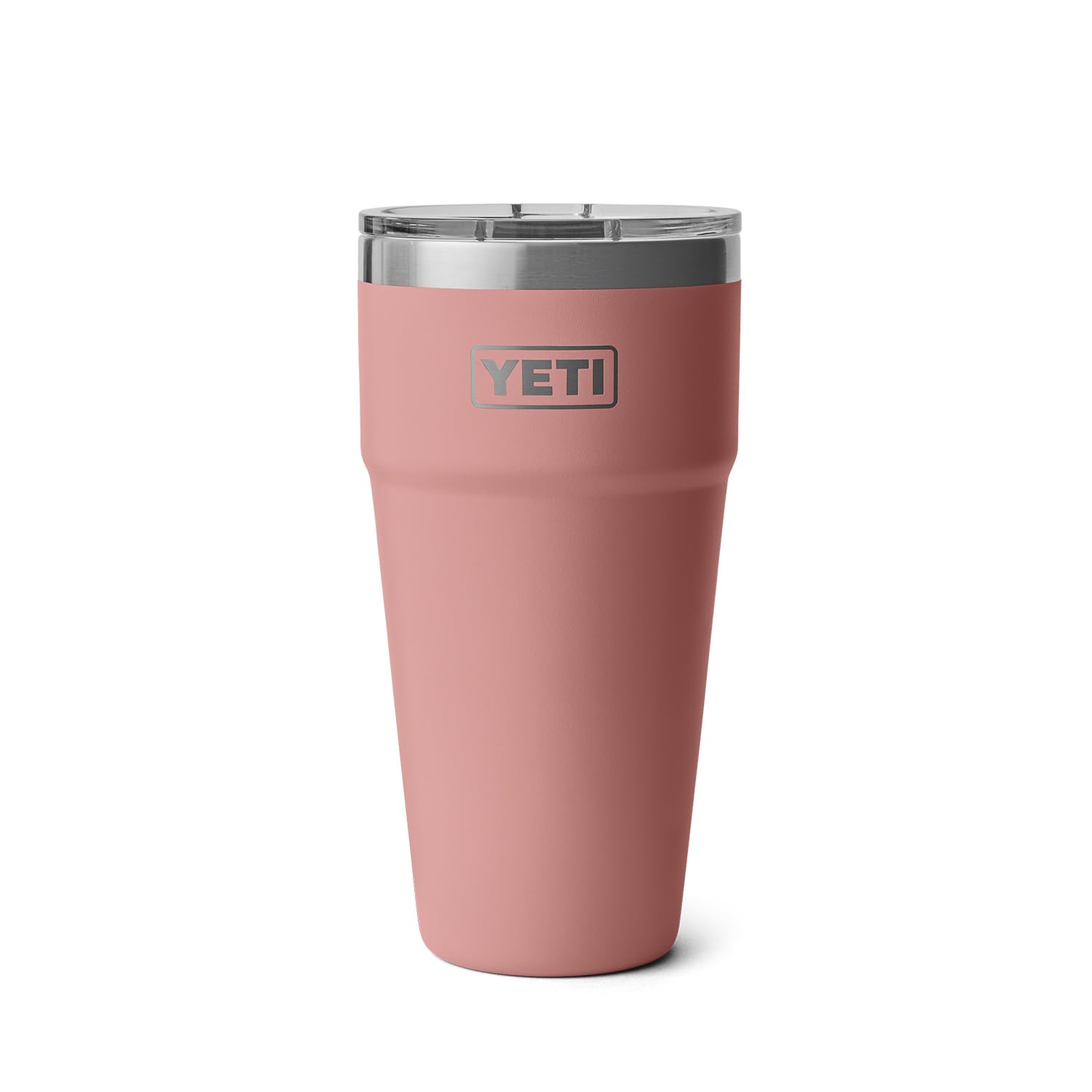 YETI Rambler Gobelet empilable isotherme en acier inoxydable avec couvercle MagSlider, 887 ml, rose grès