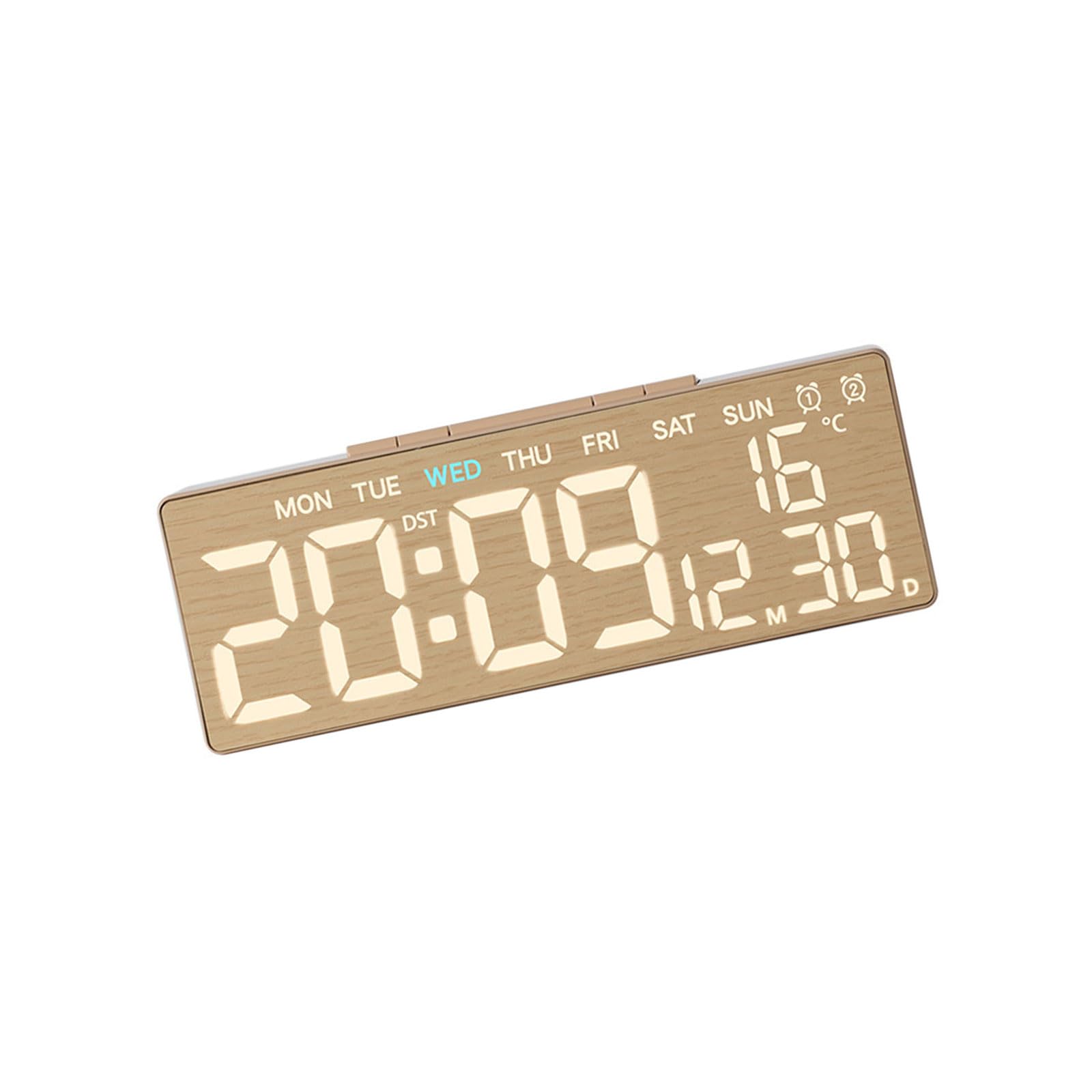 Jazuaiao LED Digital Alarm Clock with Night Light Dimmer Loud Alarm for Bedroom Desk Clock Digital Desk