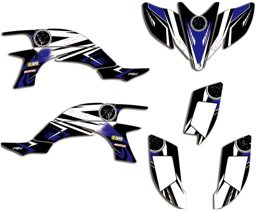 Graphics kit Stickers Decals Compatible with 2003 2004 2005 2006 2007 2008 Yamaha YFZ 450 450R YFZ450R YFZ450 (Blue)