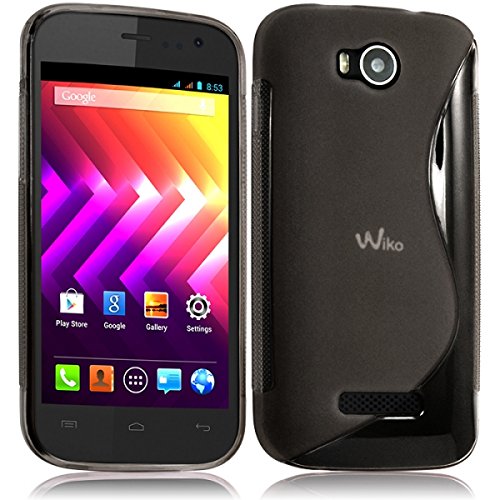 Housse Coque Protection Noire Anti-Choc Pour Wiko Iggy - Cuir Écologique Avec Aimant - Neuf