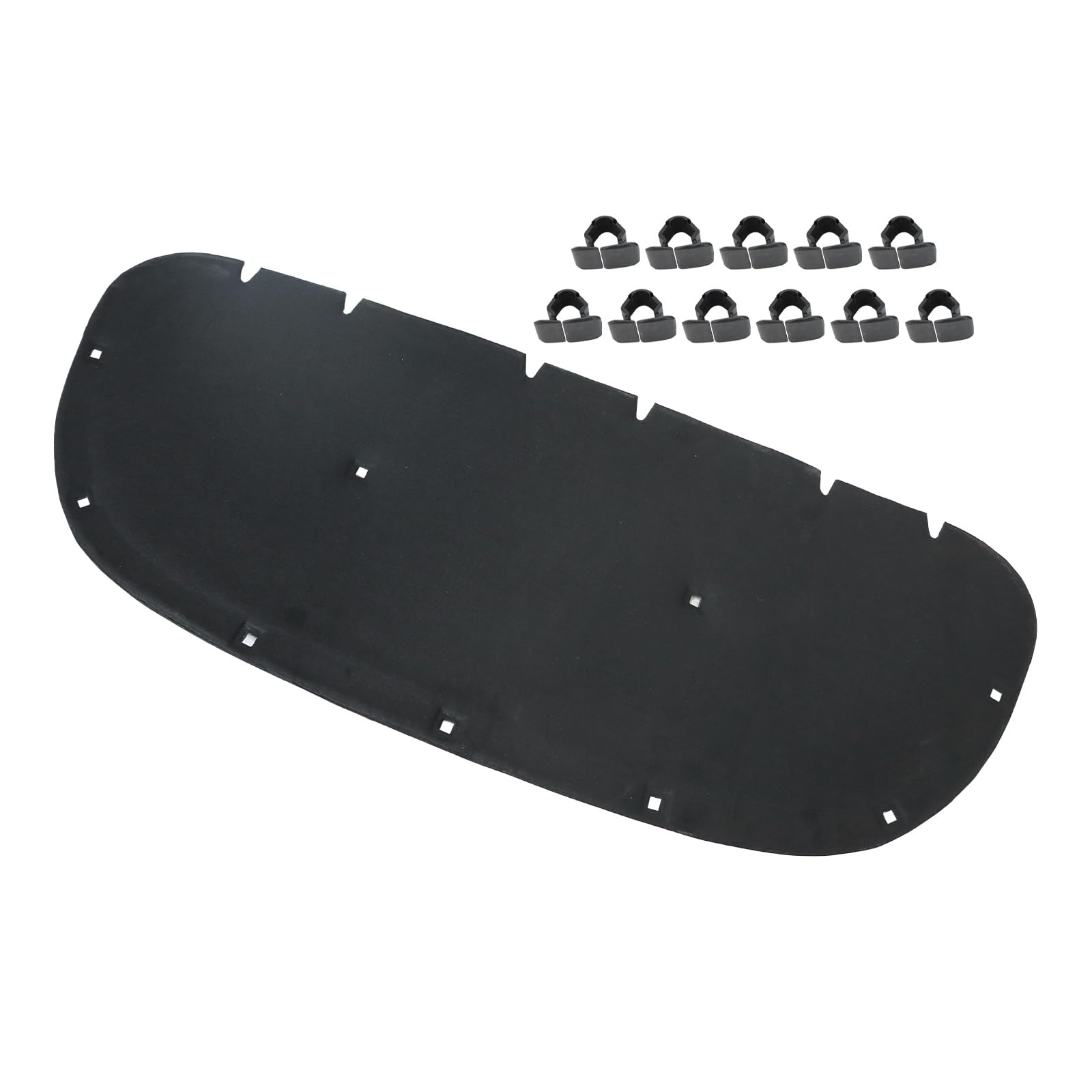 Motorhauben-Isoliermatte mit Clips Vorne Kompatibel mit VW Sharan Kompatibel mit Seat Alhambra 2010-2022 7N0863831