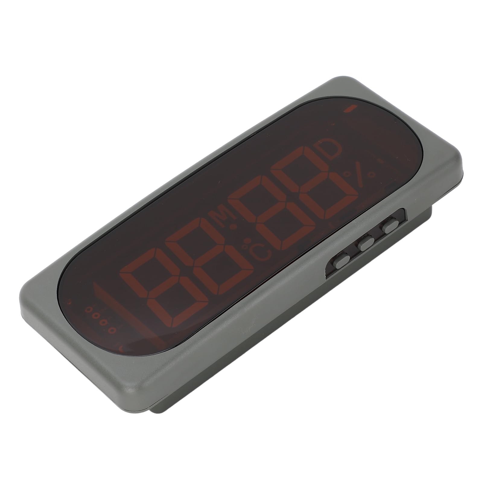 Reloj electrónico para automóvil con Pantalla Digital de Temperatura y Humedad, higrotermógrafo de 24 V CC con Fecha, Mes, día y Hora, para vehículos, Yates, Montaje Empotrado o co