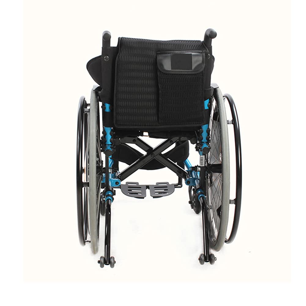 Silla de Ruedas Todo Terreno, Silla de Ruedas de Viaje Plegable con Dispositivo Antivuelco Trasero - Silla de Ruedas Manual Ligera Autopropulpara Deporte Y Ocio/Yellow/Seat Width 36Cm