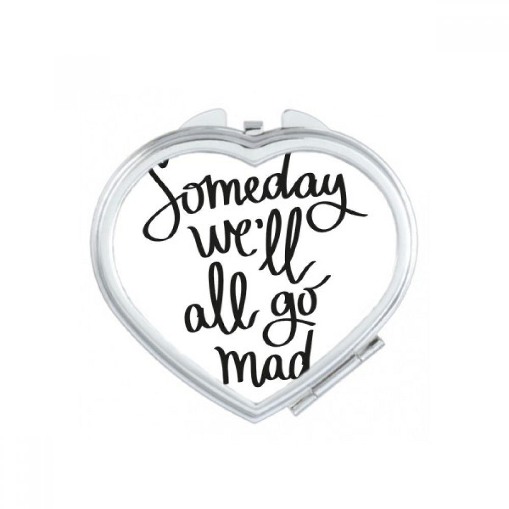Miroir de maquillage compact cœur portable pour vos retouches