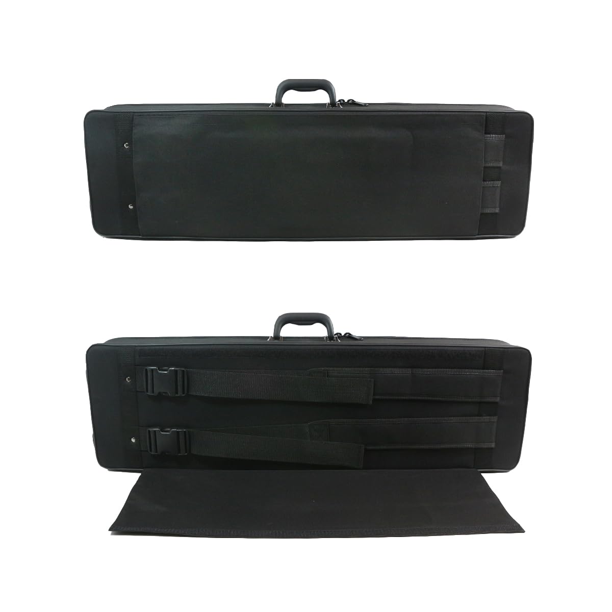 Yinfente Kit per clarinetto basso professionale in ABS per principianti, con chiavi placcate argento, kit di pulizia, guanti e grasso per sughero