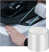 Vista 8 de Ziciner Tira protectora para umbral de puerta de automóvil, protector de borde invisible transparente, película protectora de entrada de puerta