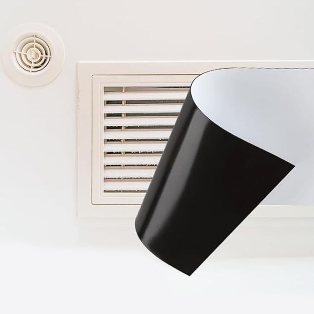 3 Piezas Cubierta de Ventilación Magnética de Pvc Blanco
