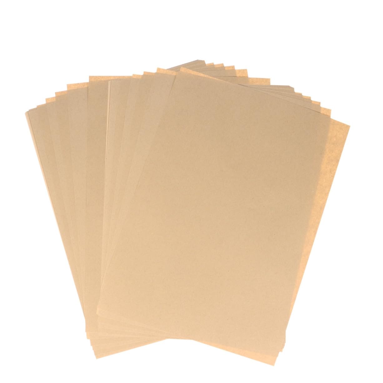 100blätter Kraftpapier Unbedruckt Blankopapier Schreibpapier Retro Vintage Briefpapier Schreibwaren für Kalligrafie und Bastelideen