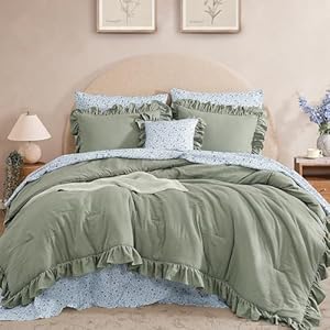 Queen Comforter Set – 7 Piece...