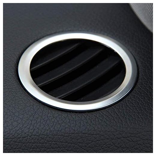 AUTO Pro para Mercedes Benz GLK X204 ML W124 GL X164 Carbono ABS Cromado decoración Interior Aire Acondicionado Salida ventilación Accesorio Marco Cubierta calcomanías