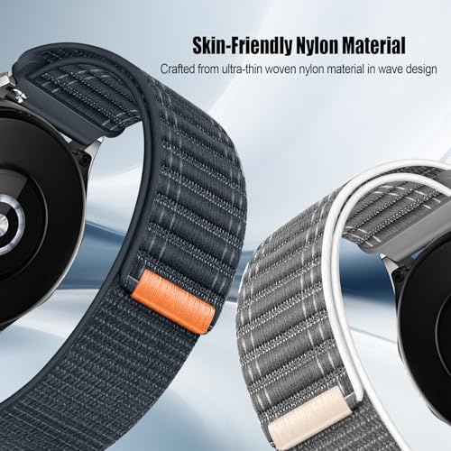 Image of XMUXI Compatible with Huawei Watch 4 Strap Nylon Solo Loop GT4 GT3 Replacement Band for GTR 4 Quick Release Venu 2 /3 /Vivoactive 4 Watch Strap 22mm Nylon Strap Women Men