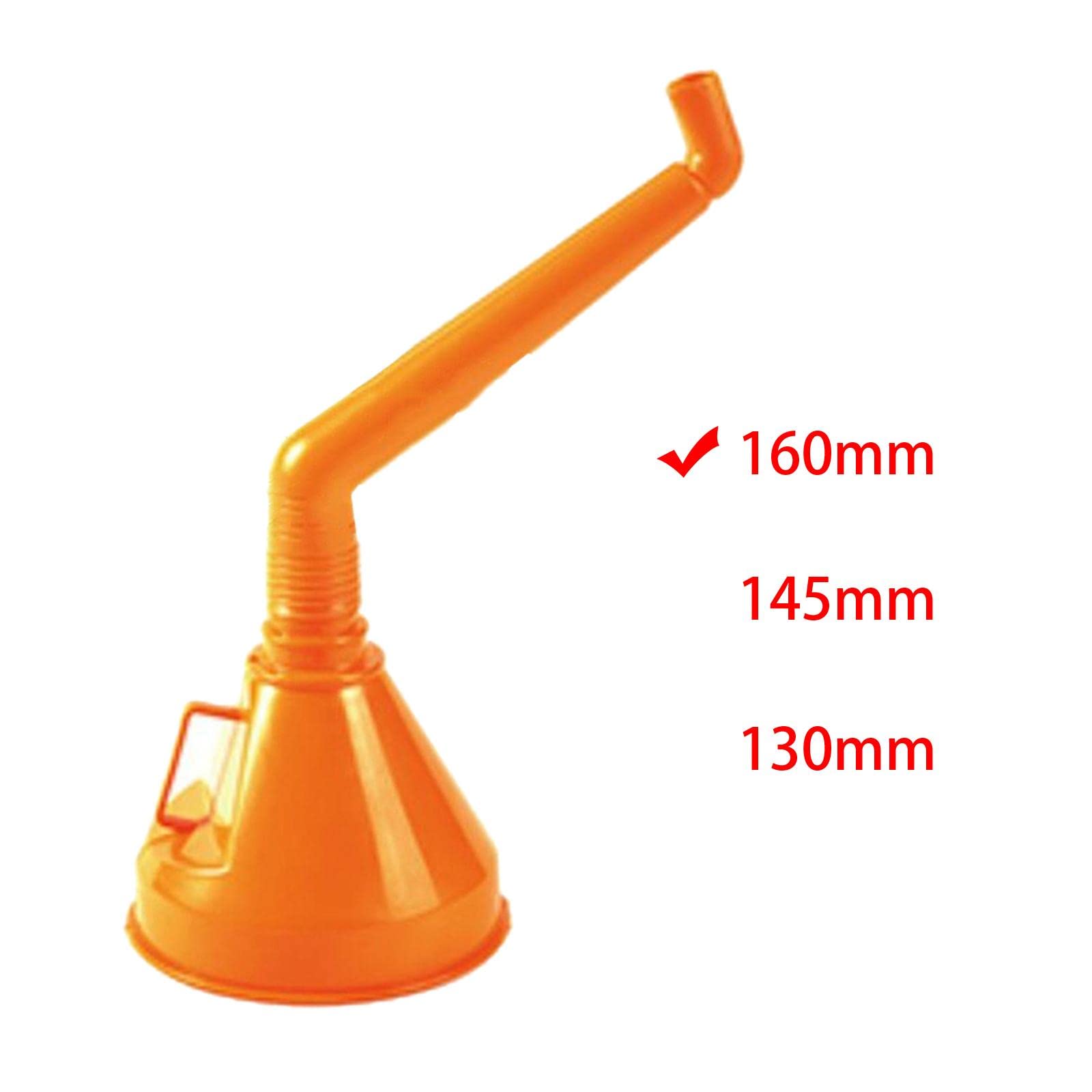 Entonnoir à Essence 5x avec Poignée, Filtre à Mailles Amovible Noir et Bec Verseur Flexible Long, 6 pièces