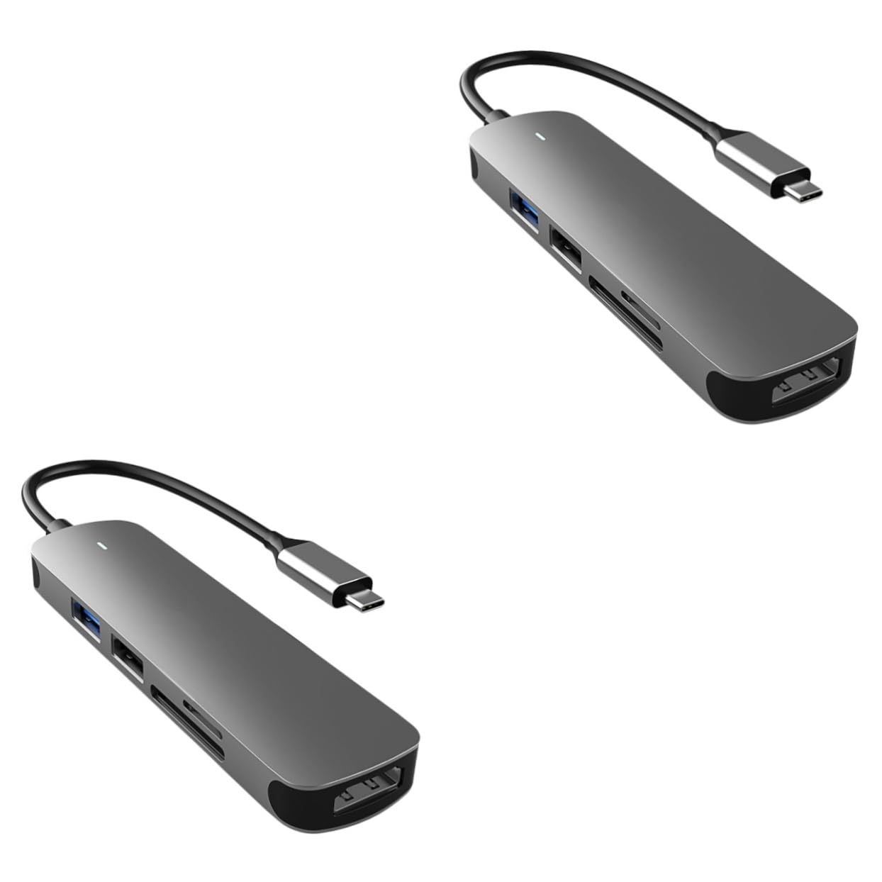 BESTonZON 2pezzi Type-c Usb Hub Adattatore Per Computer e Smartphone Usb Per Monitor e Proiettori Design e