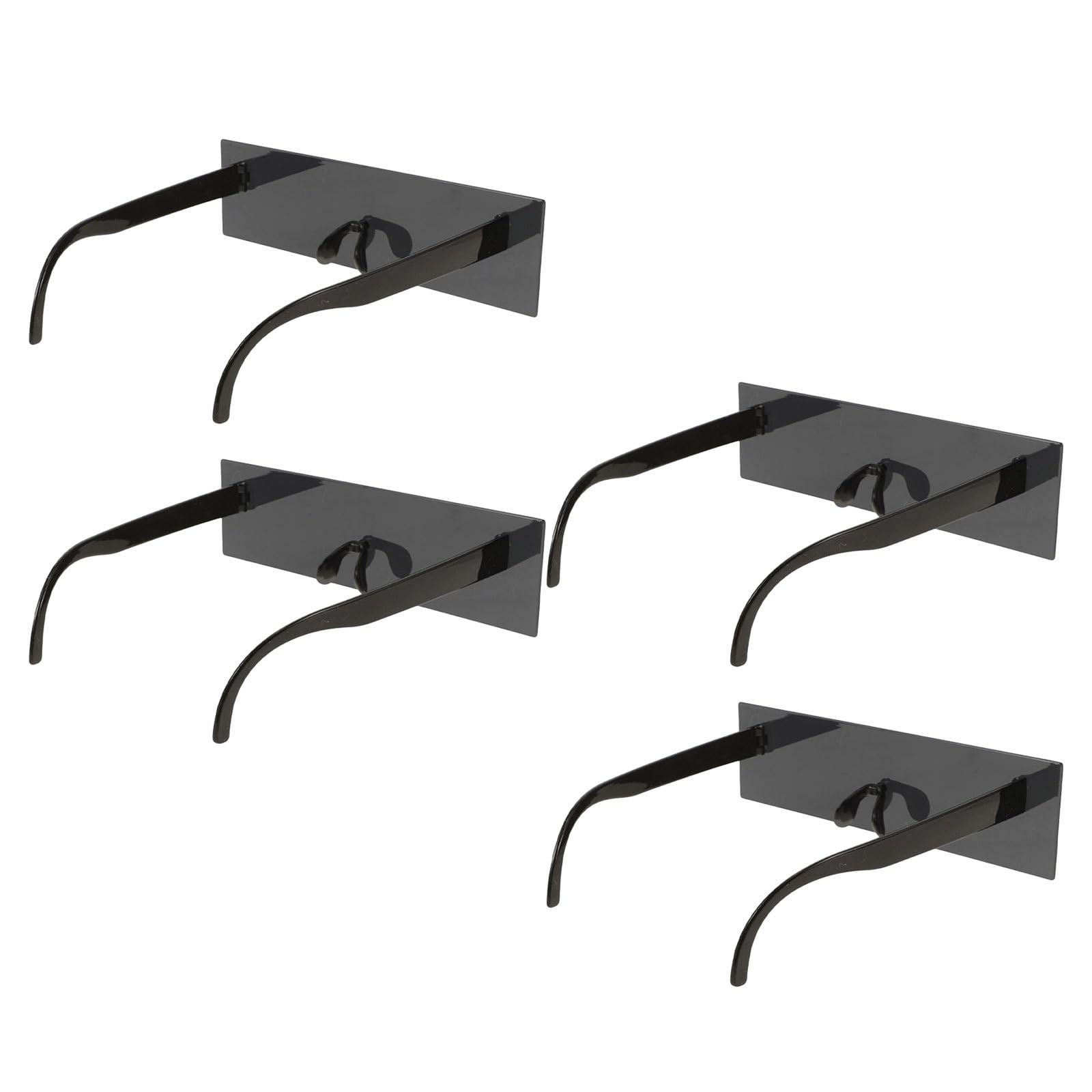 Tofficu 16 Piezas Gafas de Sol Punk Negras para Carnaval y Fiesta, Accesorio Ligero y Compacto de Pc, Ideales para Despedidas de Soltera y Fiestas de Halloween